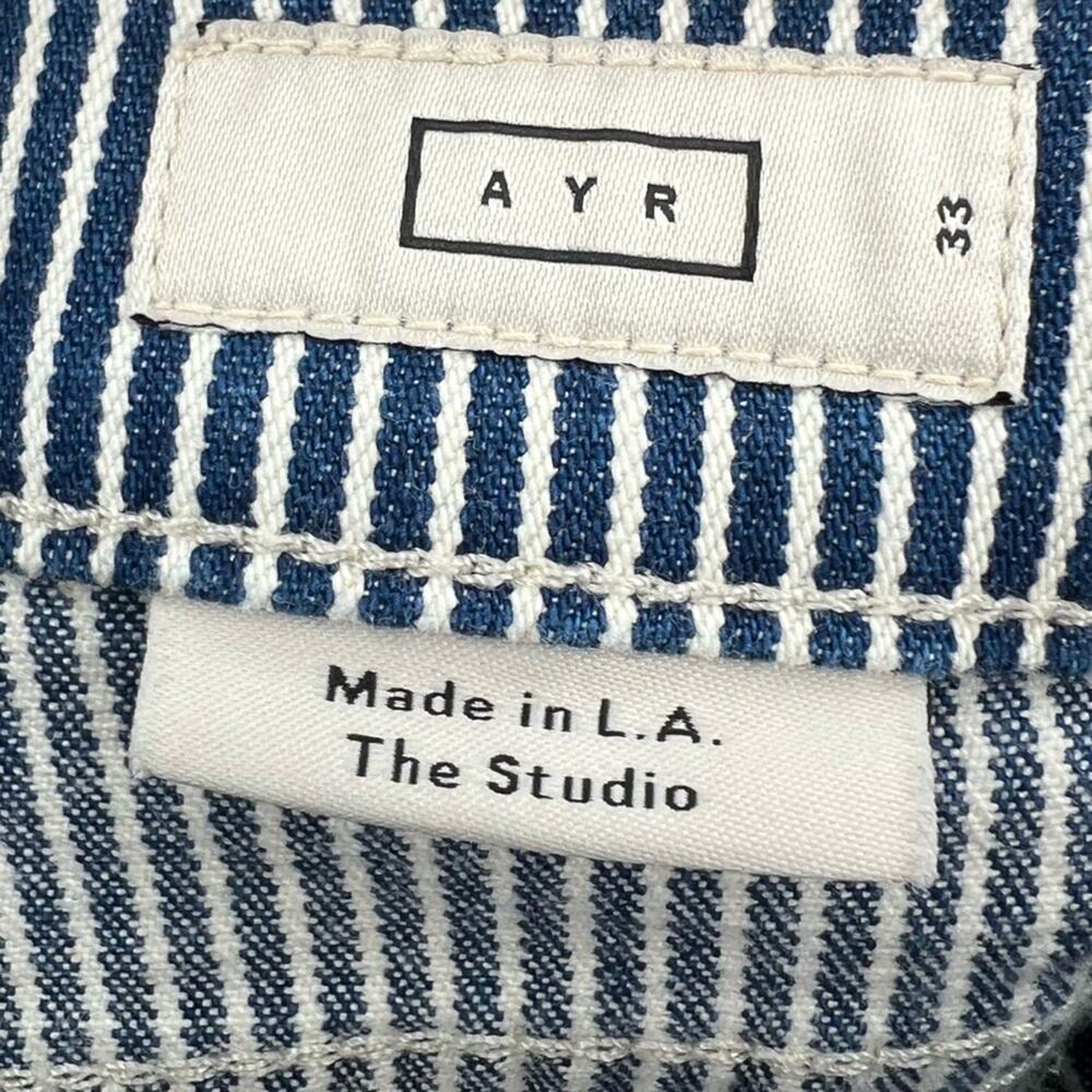 AYR The Studio Jeans in Hickory Stripe Size 33 - Picture 5 of 8